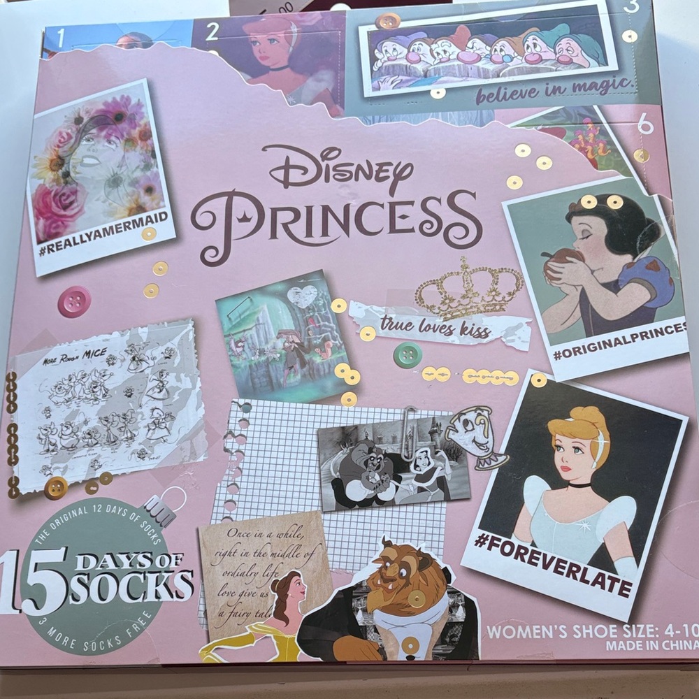 Disney Princess 15 pair of socks